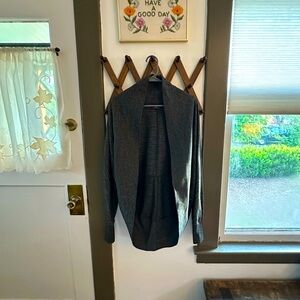 Shawl style athletic cardigan sweatshirt - small